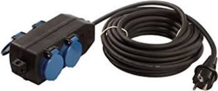 Bachmann - Multipresa - AC 230 V - 3500 Watt - Ingresso ingresso CEE 7/7 - Conne