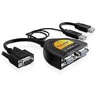 Anschlsse Videoausgang 2 x VGA 15 Pin Buchse Videoeingang 1 x VGA 15 Pin Stecker