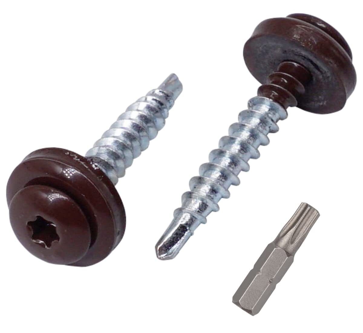 Confezione da 60 viti Torx per coperture metalliche, 4,8 x 35 mm, (x9e)
