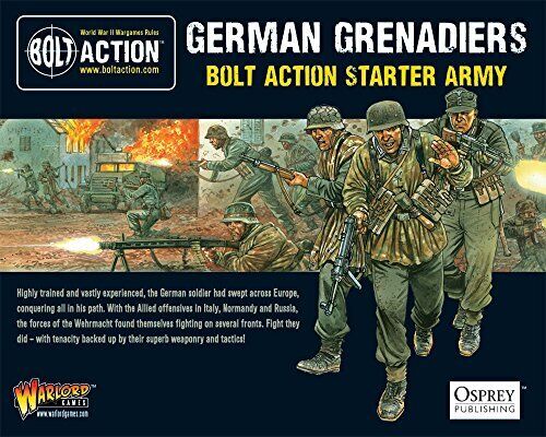 GERMAN GRENADIERS STARTER ARMY - 28mm Bolt Action Wargaming Miniatures by (m9y)