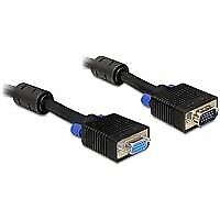 VGA 15pin Verlngerung Stecker-Buchse  2x Ferritkerne  AWG 28  Kabellnge ca. 2m