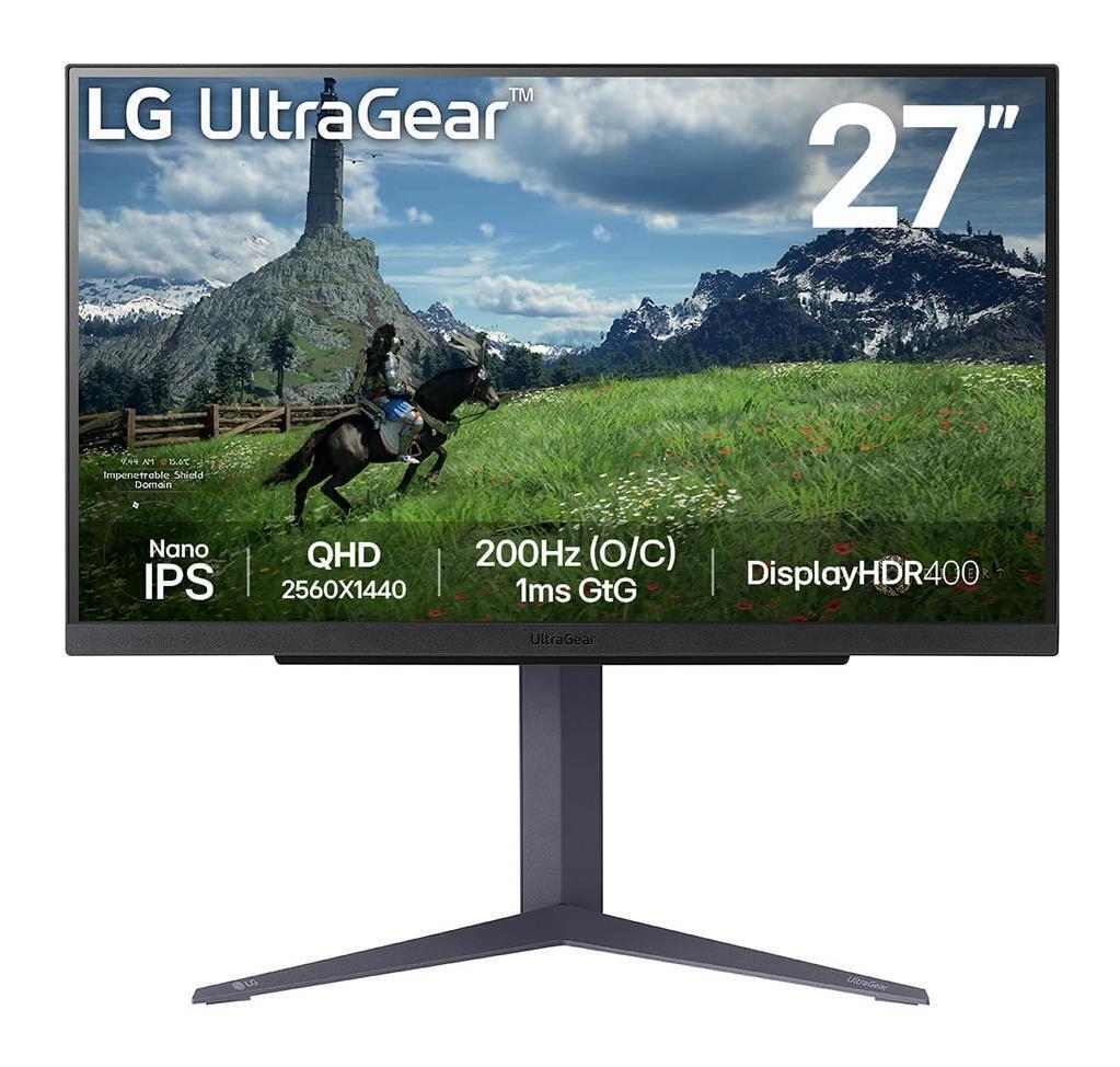 LG 27GS85Q Monitor Gaming UltraGear 27" Nano IPS QHD (2560x1440) 200Hz (O C) 1ms