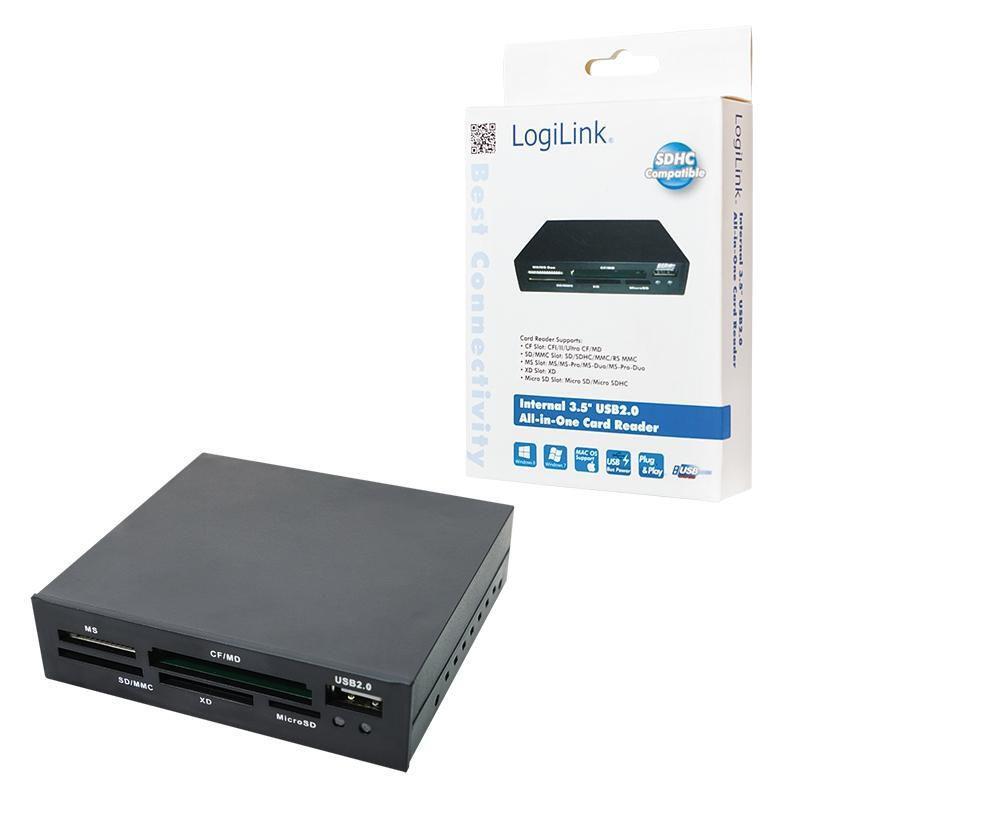 LogiLink Cardreader 35 USB 2.0 Kortlser USB 2.0
