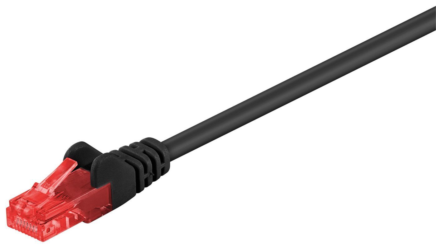 MicroConnect U/UTP CAT6 3M Black PVC  Unshielded Network Cable,