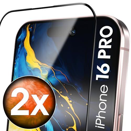 UTECTION 2 pellicole protettive Full Screen per iPhone 16 Pro 6.3" > (Z9E)