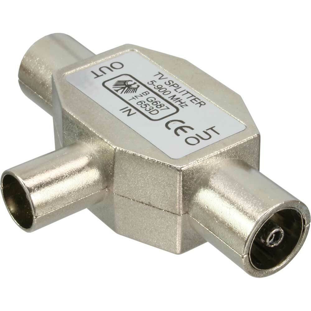 INL InLine® Splitter antenen Radio con presa Coassiale, da 5 a 900 MHz, scherma