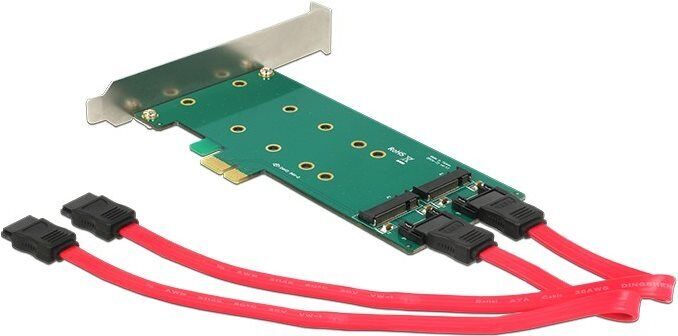 Delock Scheda PCI Express  2 x chiave M.2 interna da B 110 mm - Fattore di forma