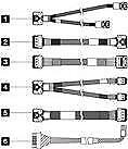 Lenovo ThinkSystem SR650 V3 2.5" Chassis Front BP1 SAS/SATA Cable Kit - 4X97A829