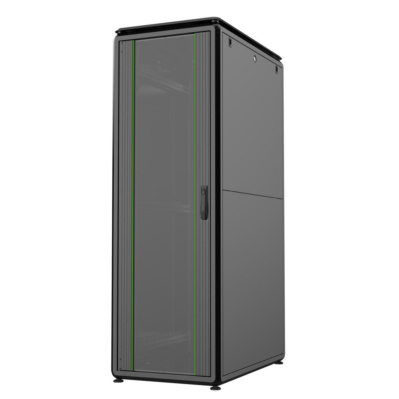 LOGON RDL36U61BL rack 36U Rack indipendenti Nero (19" 36U Rack Cabinet 600 x - 1