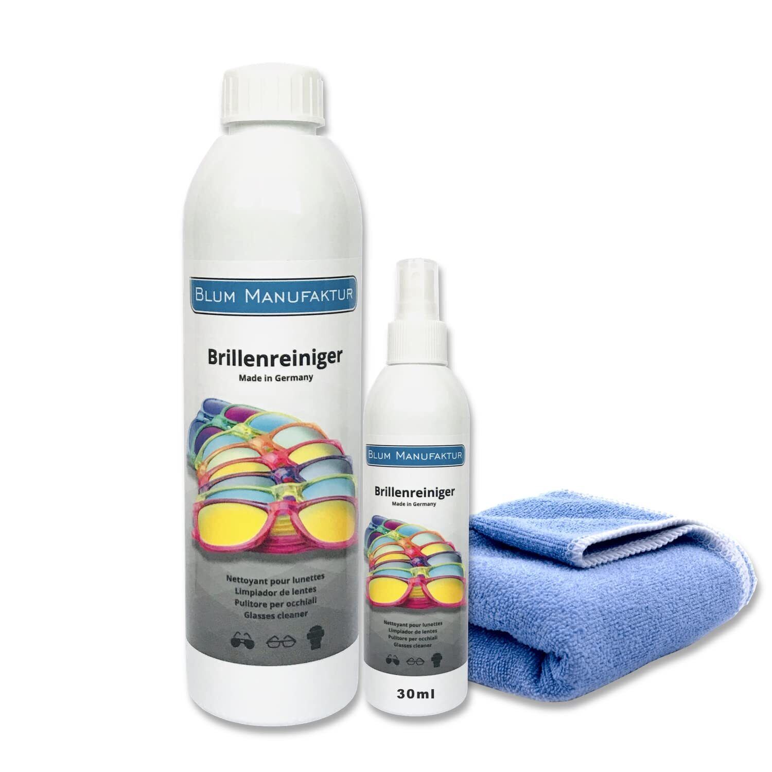 Blum Manufaktur - Detergente per occhiali da 30 ml + detergente per (C8H)