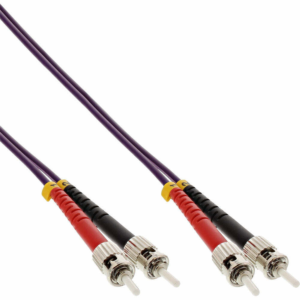 INL InLine® Cavo Duplex, ST/ST 50/125µm, Fibra Ottica OM4, 3m