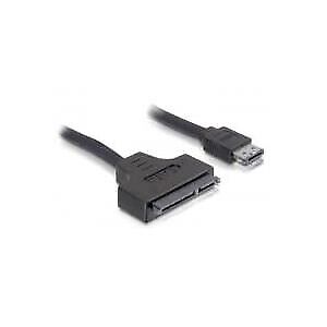 DeLOCK - Power Over eSATA-Kabel - 11-polig USB/eSATA - SATA-Anschluss (22 Pin) -