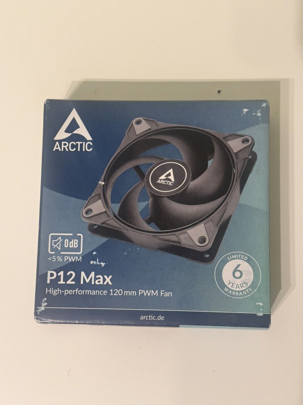 ARCTIC P12 Max (black) High-Performance 120mm Gehäuse Lüfter Case Fan PC B-Ware