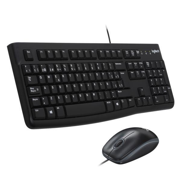 Tastiera E Mouse Logitech Mk120 Nero Qwerty In Spagnolo