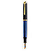Pelikan M600 Black Blue Gold Built-in filling system Gold Italic nib 995324