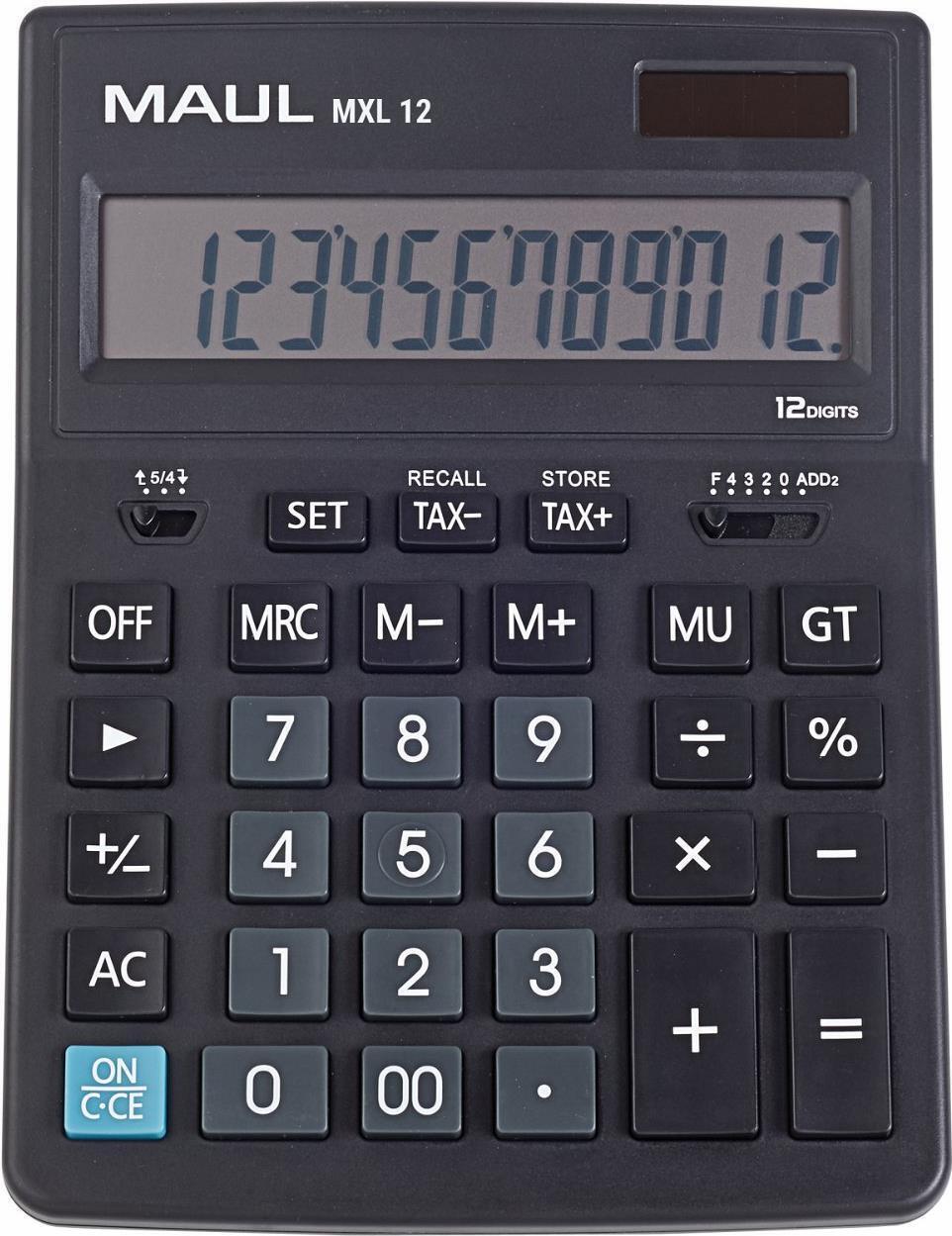Calcolatrice da tavolo MAUL MXL 12 nera