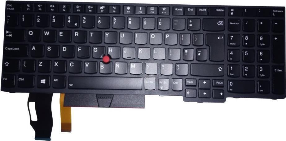 COMO NM Keyboard Backlit Black UK GB - Versione UK