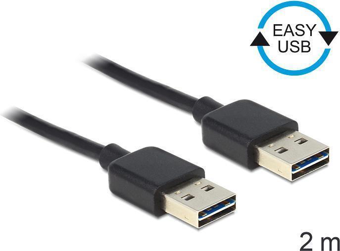 Anschlsse Easy USB 2.0 Typ A beidseitig Stecker  Stecker  Easy USB-A Stecker bei