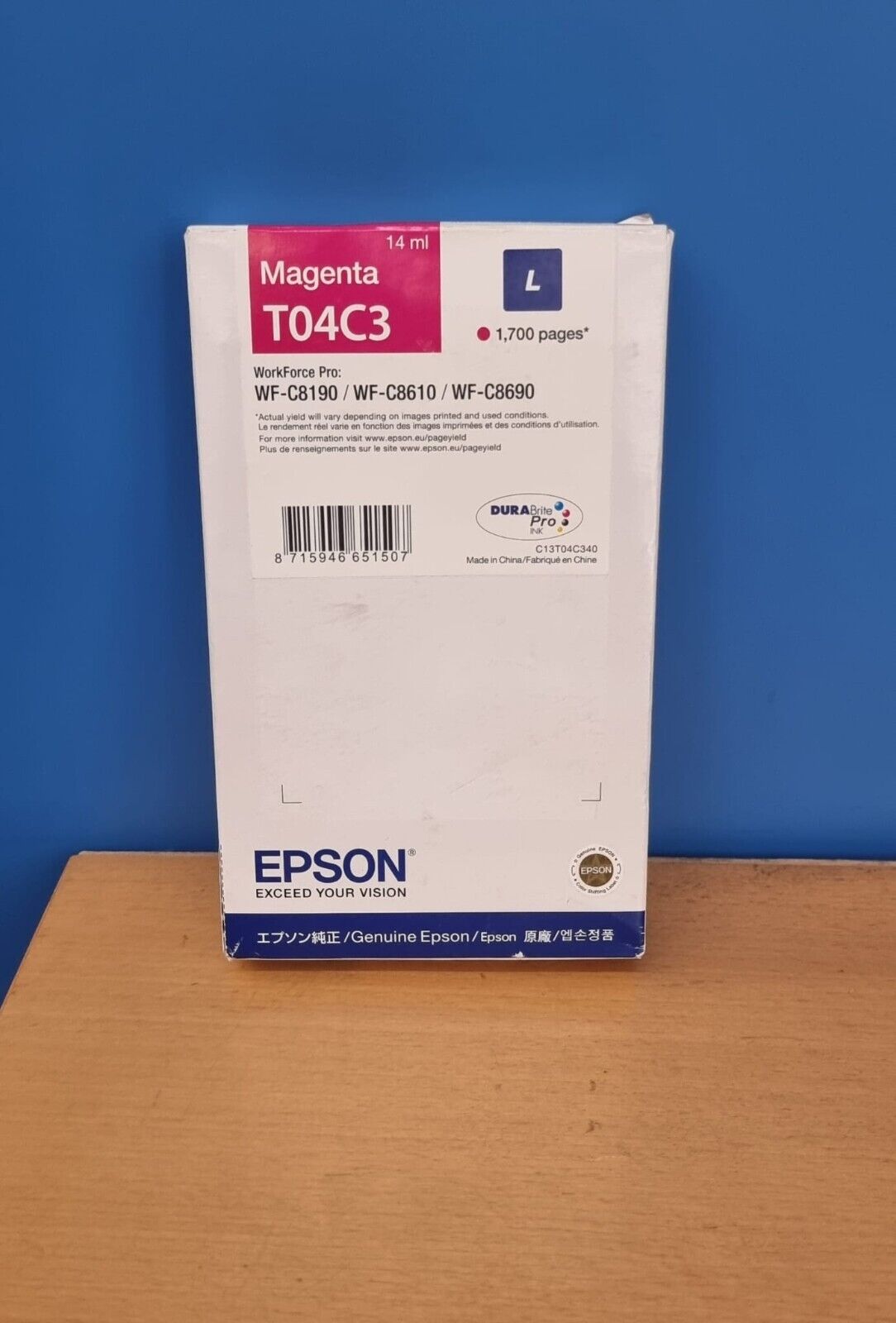 CARTUCCIA EPSON T04C C13T04C340 MAGENTA - ORIGINALE