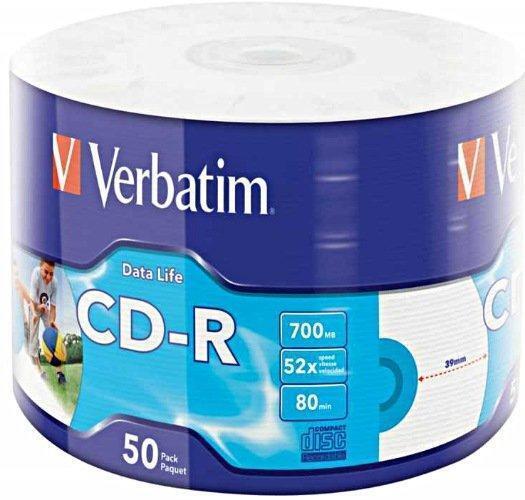 Verbatim 50x CD-R 700 MB 50 pz (VERBATIM CD-R 700MB 52X EXTRA PROTECTION DATALIF