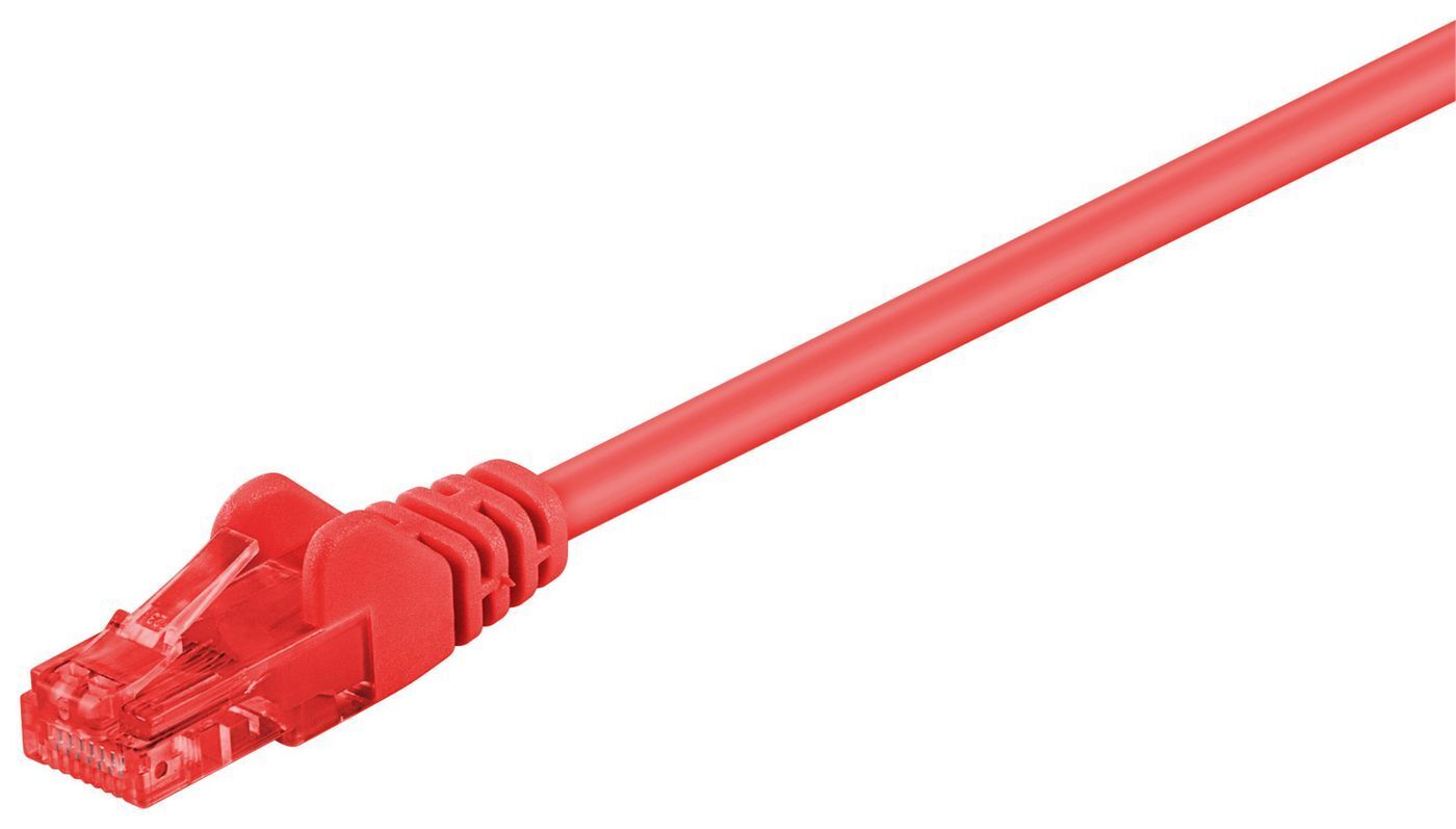 MicroConnect U/UTP CAT6 5M Red PVC  Unshielded Network Cable,