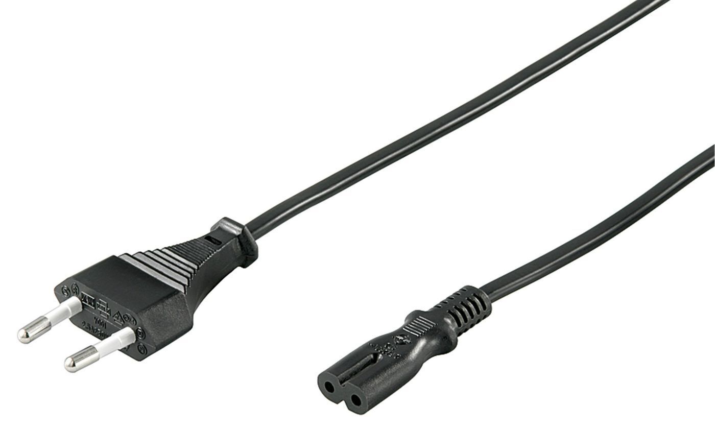 MicroConnect Power Cord Notebook 3m Black  Black, 2.5A, 250V