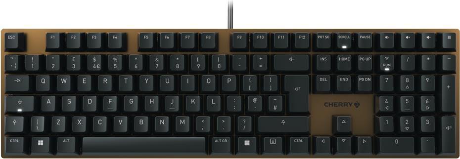 CHERRY KC 200 MX tastiera USB QWERTY Inglese Nero Bronzo (KC 200 MX CORDED KB ME