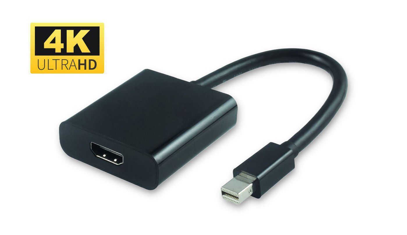 MicroConnect Active Mini DP to HDMI Adaptor  Mini DP to HDMI, M/F Black