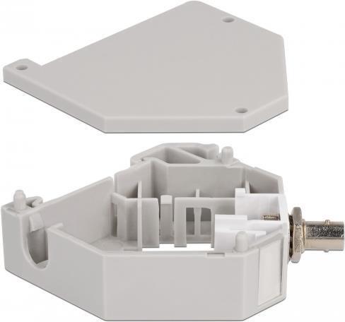 Delock Adattatore per guida DIN con presa Keystone ST Simplex su presa ST Simple