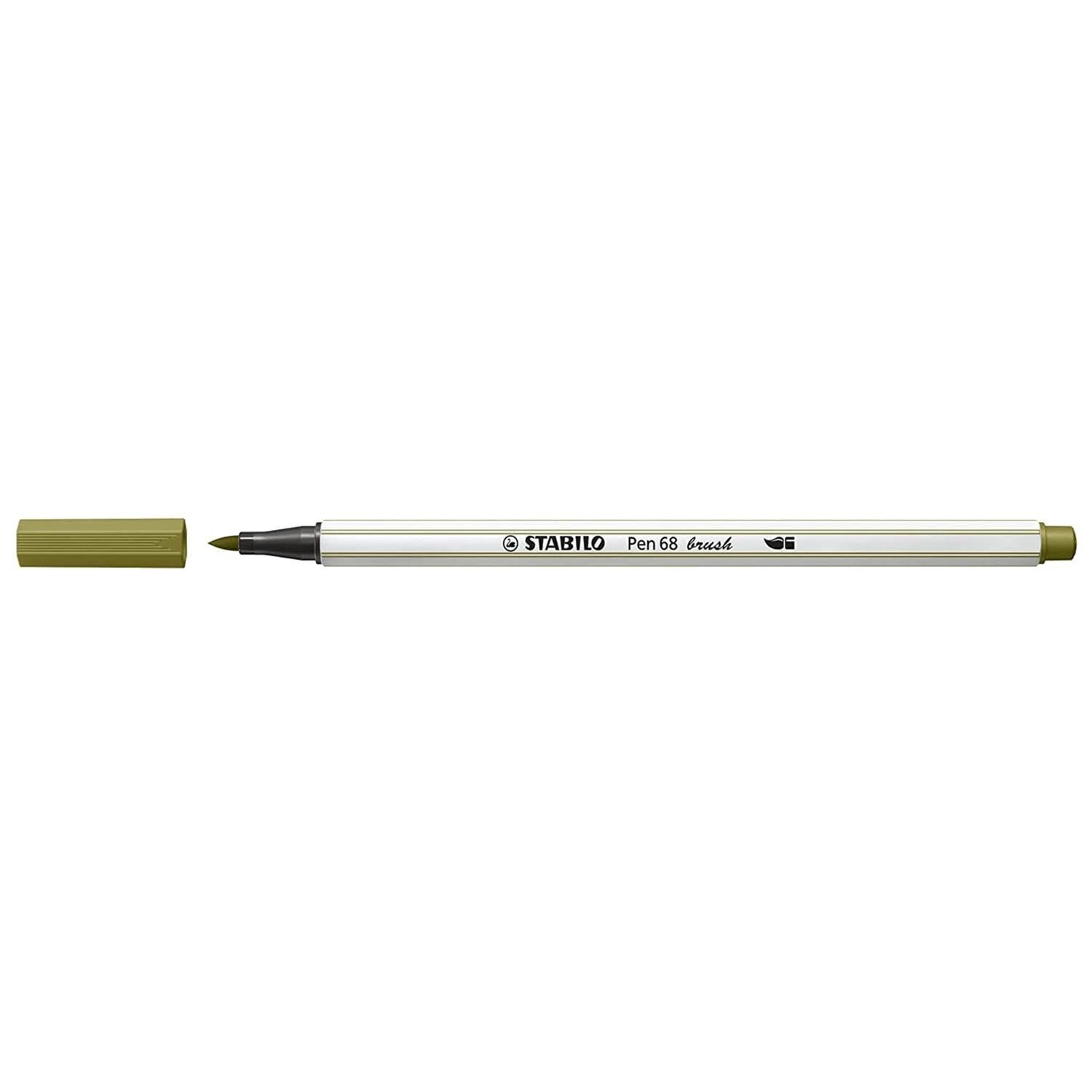 STABILO Pen 68 Brush Pen Spinach Green