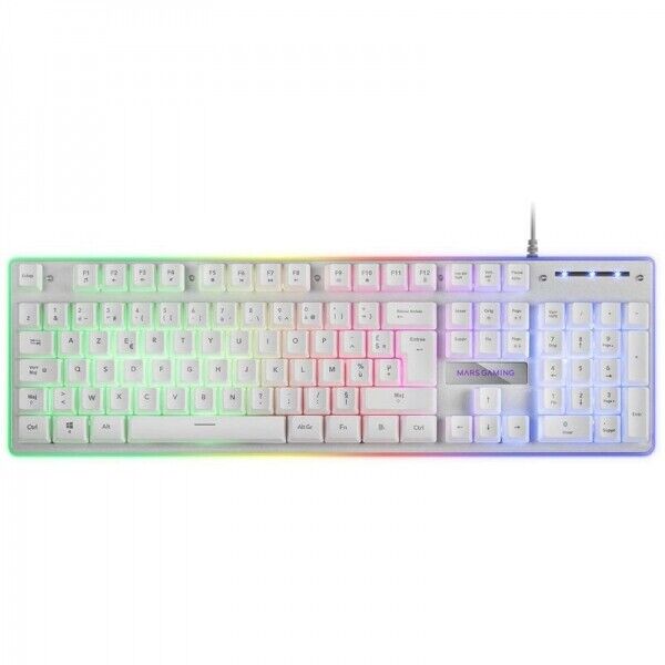 CLAVIER GAMER MARS GAMING MK220 RGB (BLANC)