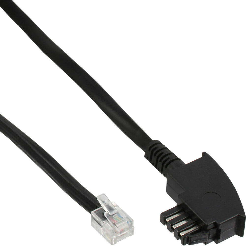 INL InLine® Cavo adattatore da RJ11 maschio a TAE-N maschio, 20m