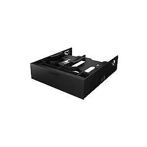 Einbaurahmen mit Frontblende  Fr 2x 25"  1x 35" HDD in 1x 525" Einbauschacht  Sc