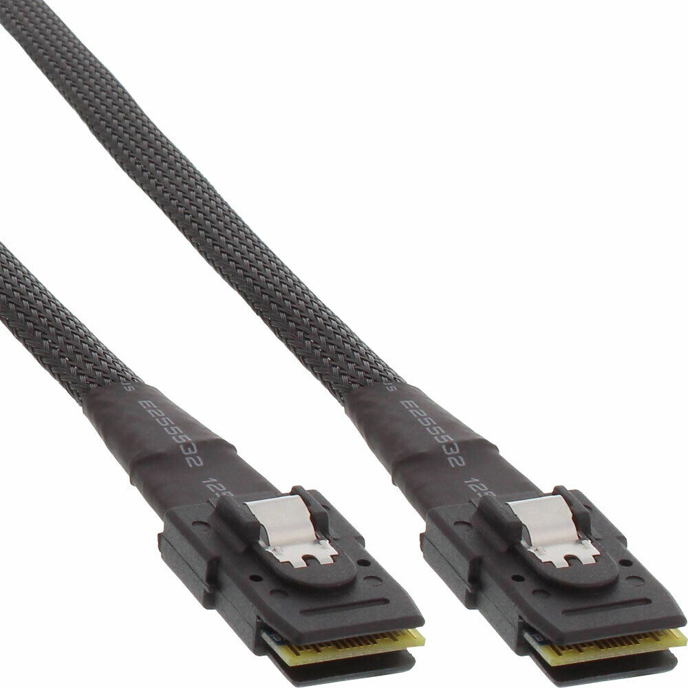 INL InLine® Cavo Mini SAS, SFF-8087 a SFF-8087 + Sideband, 1m