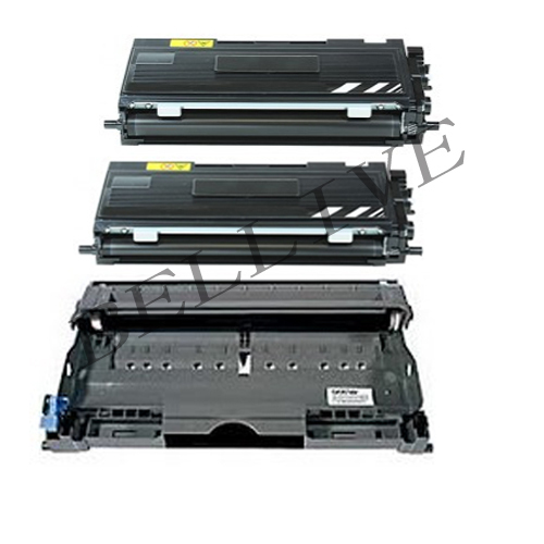 2 Toner +1 Drum Compatibile per BROTHER DCP-7010 7025 Fax 2820 2920 TN2000 BL