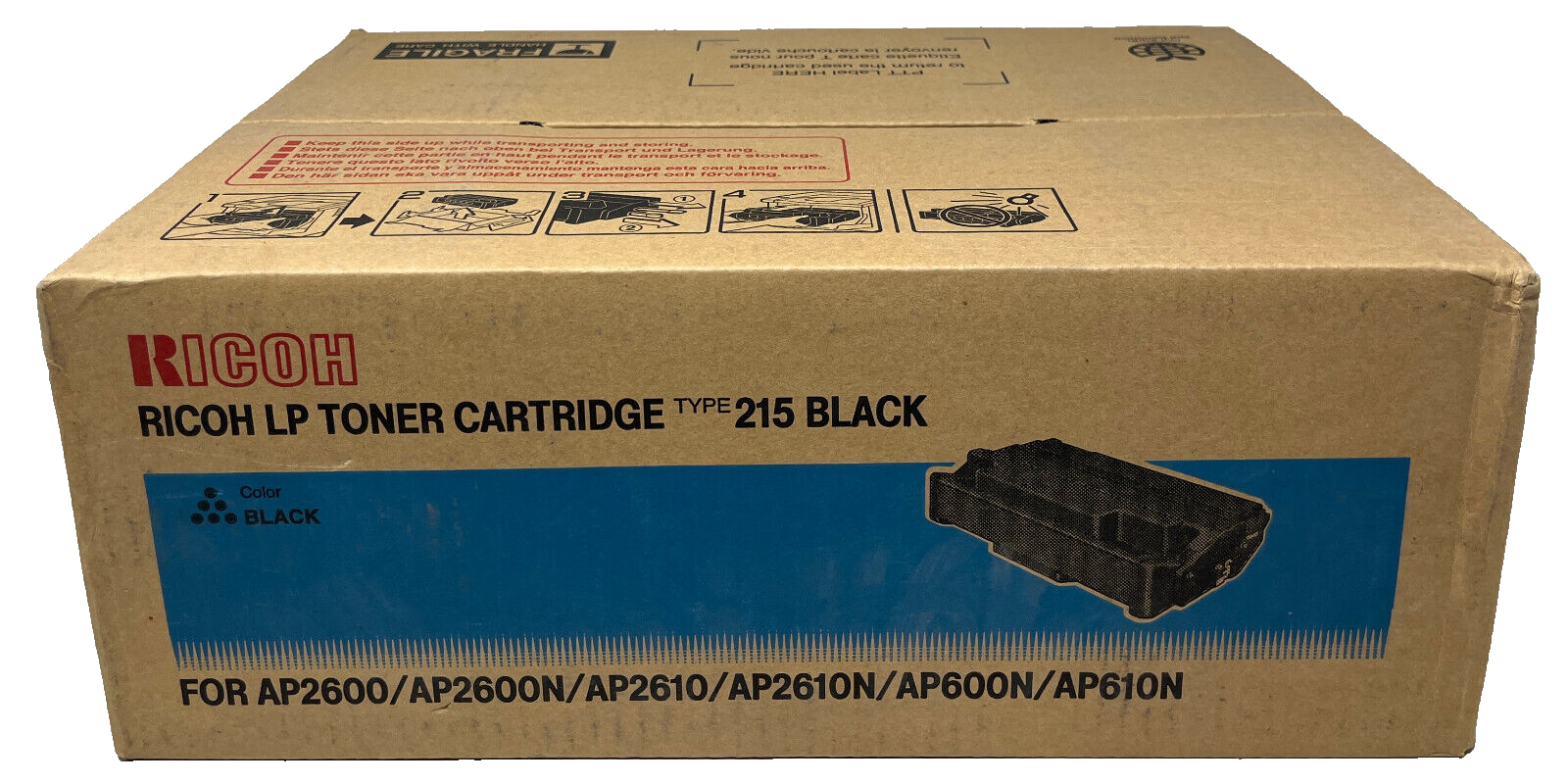 RICOH 400760 TYPE 215 TONER ORIGINALE AFICIO AP600/AP2600/AP2610 [A BOX]