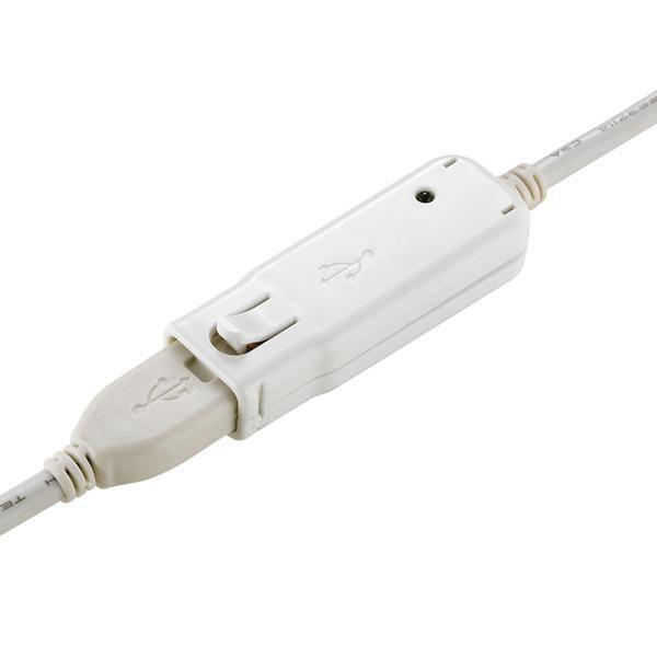 Cavo del ripetitore attivo Roline USB 2.0 per 12.04.1085 12 m Bianco (cavo Rolin