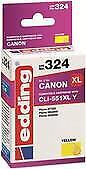 cartuccia per stampante edding EDD-324 gialla compatibile con Canon CLI-551 XL