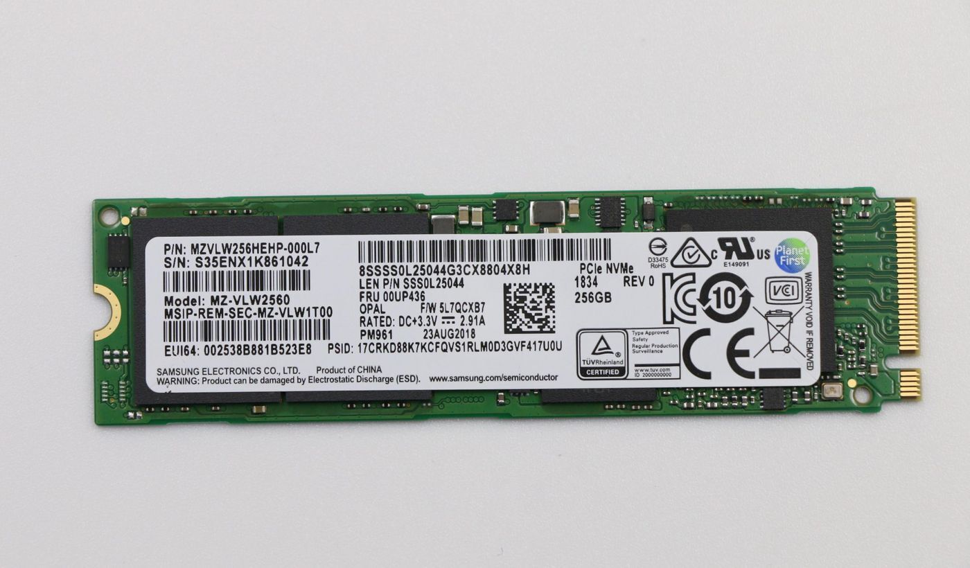 Memory SSD 256GB M.2 PCIe3x4