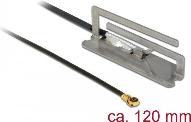 Delock Antenna WLAN 802.11 ac/ax/a/h/b/g/n Connettore MHF 4L 16 dBi 113 12 cm PI