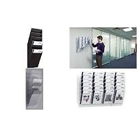 DURABLE porta brochure da parete brochure da parete Flexi.6xA4 H.Sw DIN A4 verti