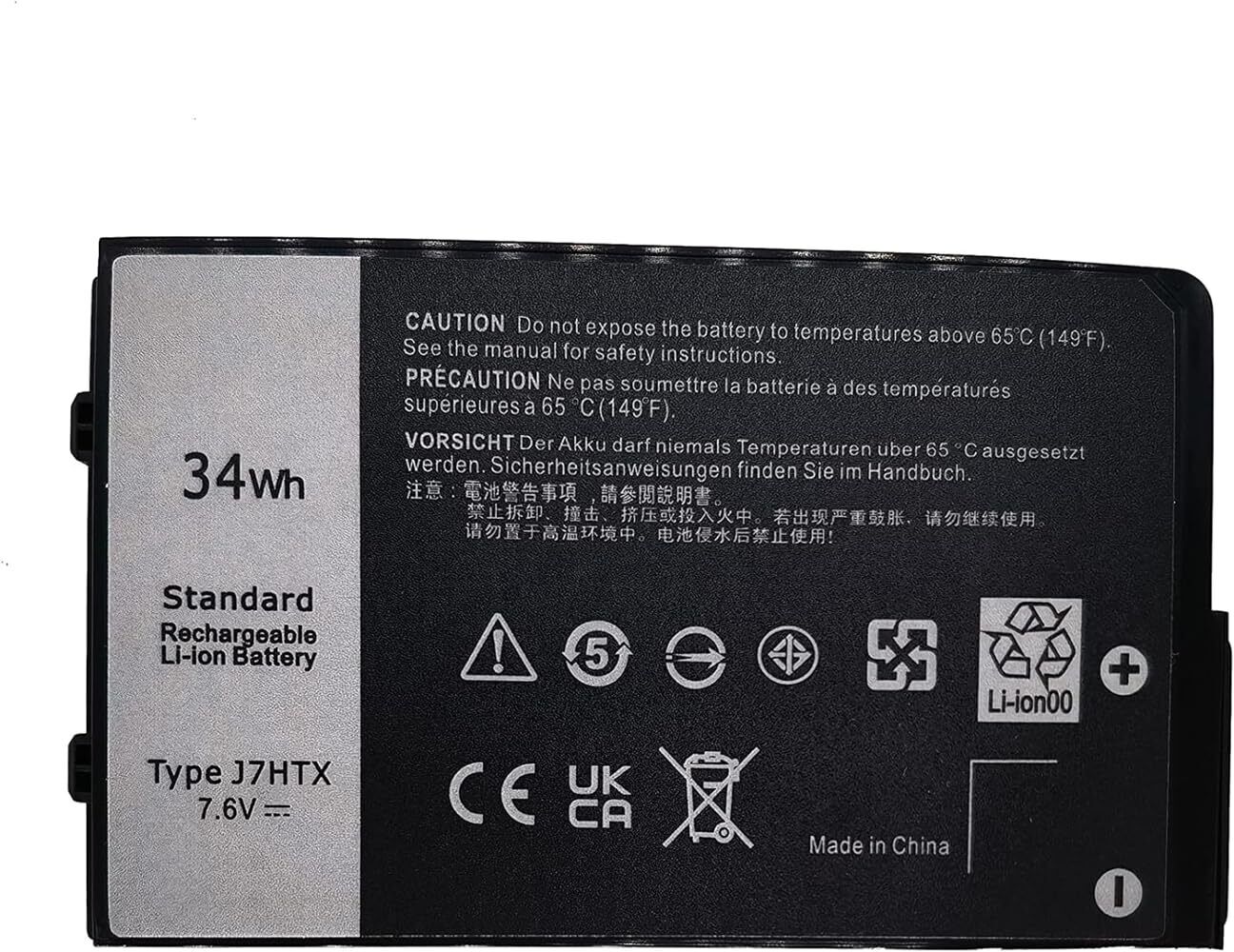 AKKEE 34Wh J7HTX 7XNTR Laptop Batteria per Dell Latitude 7202 7212 7220 (j5n)