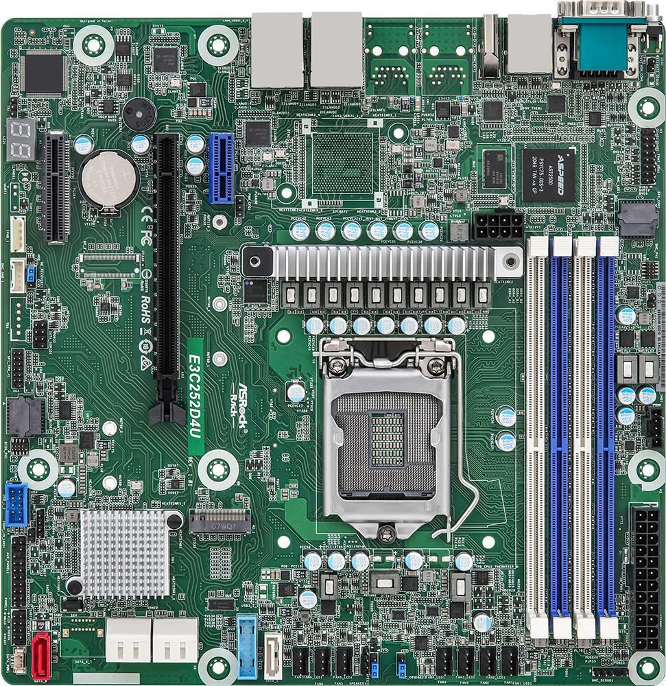 Asrock - E3C252D4U Micro ATX Motherboard