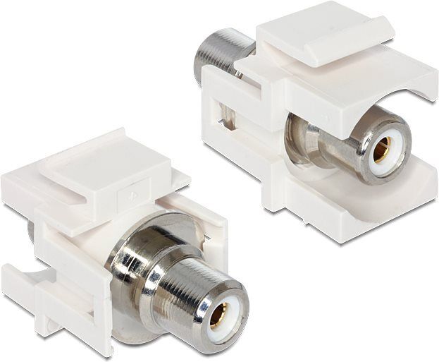 Delock Modulo Keystone Jack RCA  Jack RCA bianco / bianco
