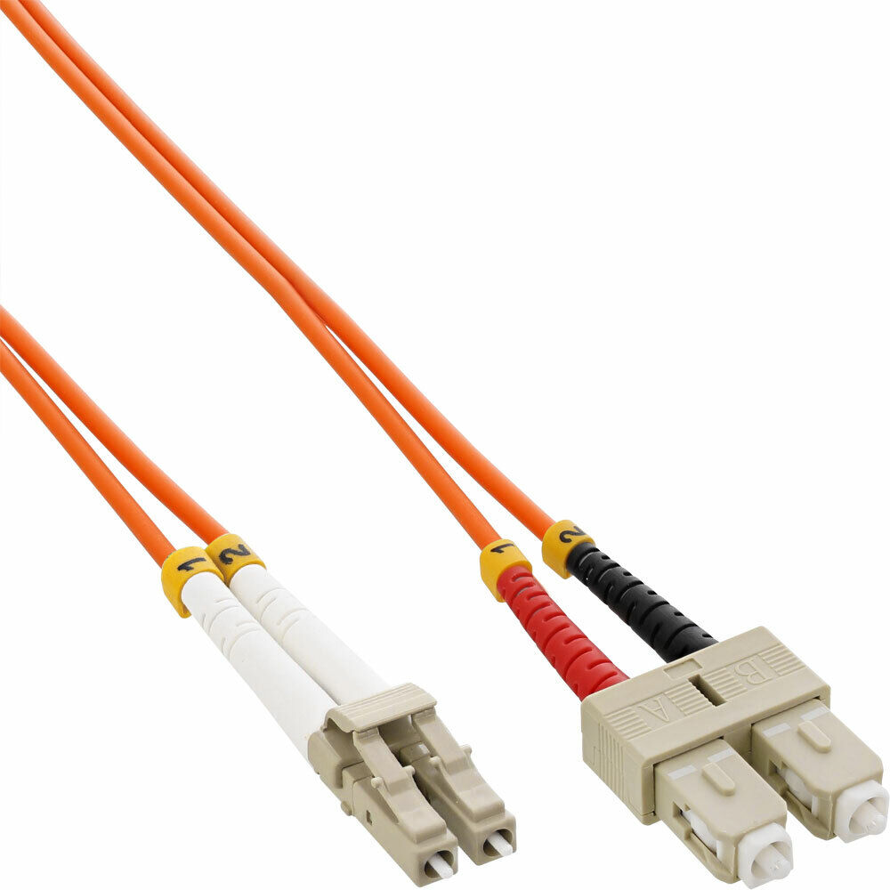 INL InLine® Cavo Duplex, LC/SC 50/125µm, Fibra Ottica OM2, 3m