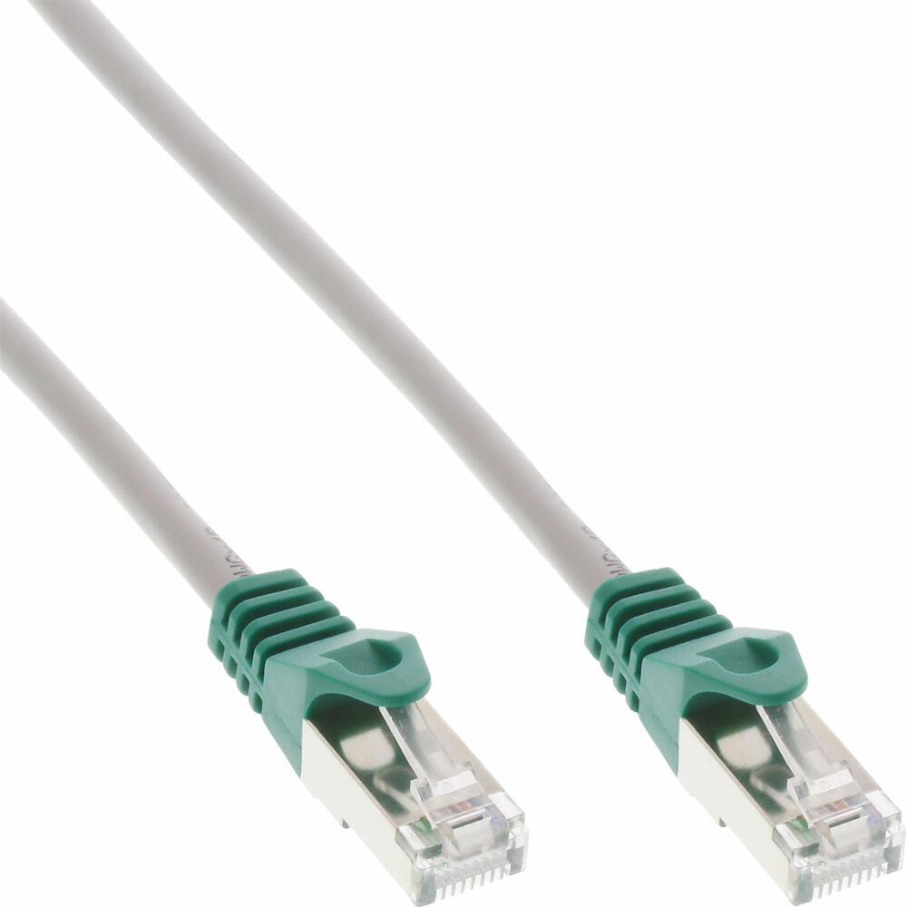 INL InLine® Cavo Rete Lan Incrociato, SF/UTP, Cat.5e, grigio, 2m, Patch Etherne