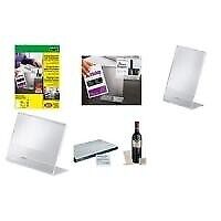 SIGEL espositore da tavolo espositore prezzi 6x9 cm croce acrilico 10 90 x 37 x