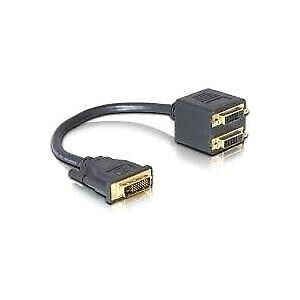 DeLOCK - DVI-Adapter - DVI-D (M) - DVI-D (W) - 20 cm