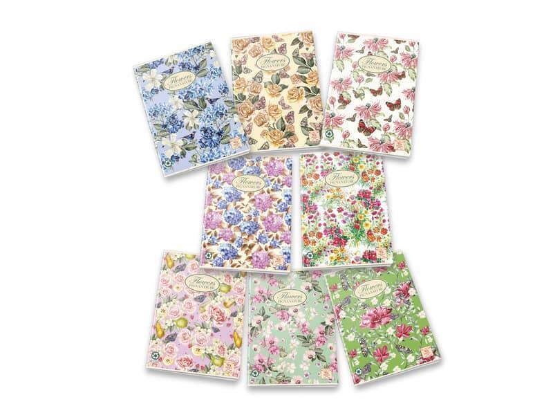 Quaderno a righe 42 fogli PIGNA Maxi Nature Flowers A4 1R assortiti 02298851R