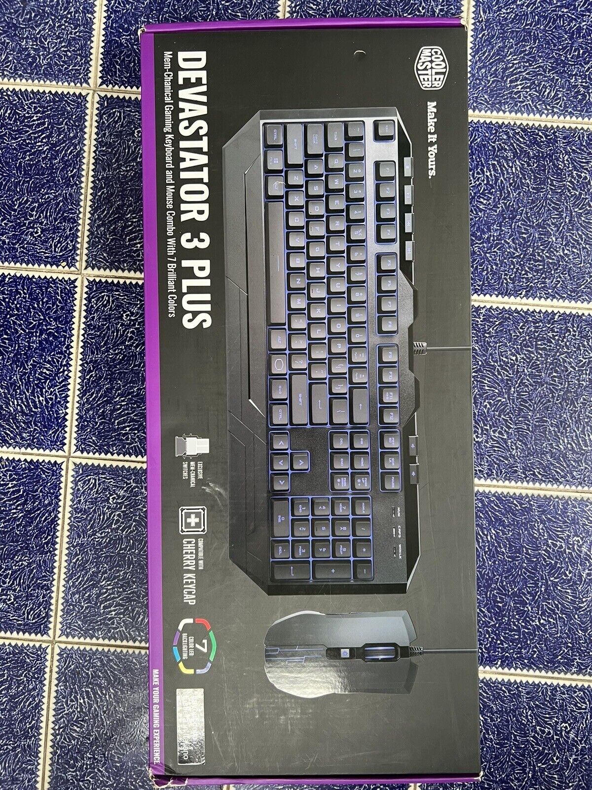 Cooler Master Devastator III Tastiera a Membrana e Mouse Retro-Illuminazione LED